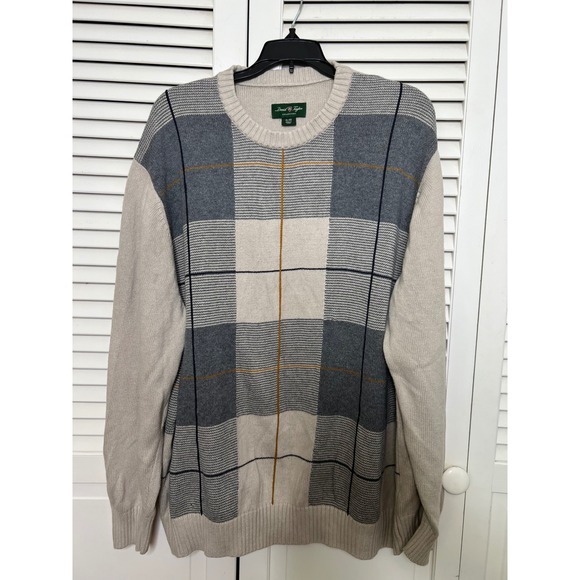 David Taylor Other - Mens XL Plaid Crewneck Sweater Cotton Grandpacore Preppy Old Money